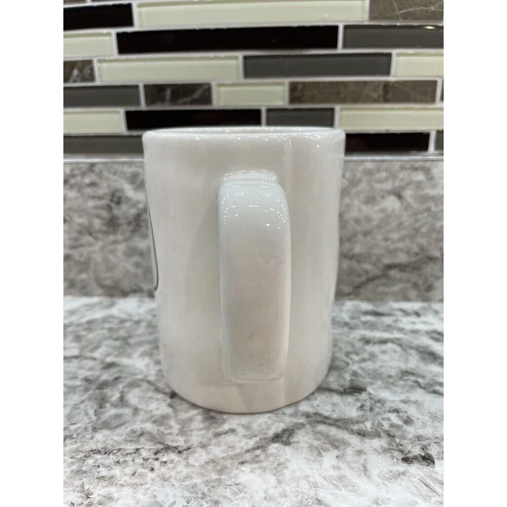 LARGE M MAGENTA  Rae Dunn Dad Coffee Mug EUC